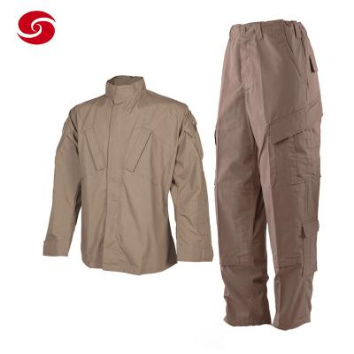 China                                  Khaki Sand Coyote Army Ripstop Cotton Polyester Work Man Suit              for sale