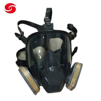 China                                  Military Black Full Glasses Full Face Double Air Filter Gas Mask              zu verkaufen