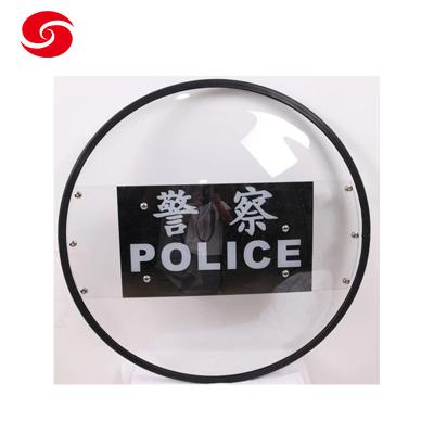 China Safety Gear Round Anti Riot Equipment PC Shield For Police Army for sale