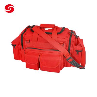 China Customized Waterproof Large Red Medical Bag Emergency Tactical Medical First Aid Bag for sale