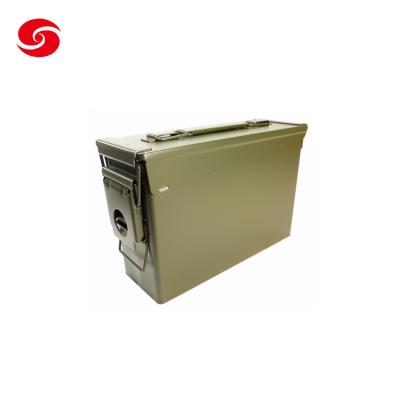 China Us Army Green Metal Durable Ammo Boxes Bullet Tool Storage Can for Army for sale