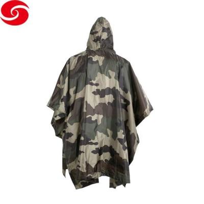 China Nylon Polyester Camouflage Raincoat Military Outdoor Gear Waterproof for sale