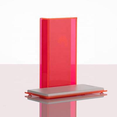 China Store& home & High Quality Neon Pink Acrylic Gift Wick Tile / Anti-Reflective Palette for sale