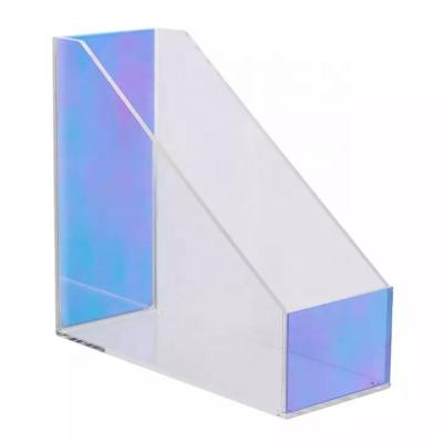 China Surgeries& offices & Bookcase magazine acrylic iridescent holder for sale