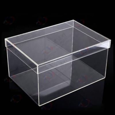 China Store& Home& Exhibition wholesale transparent acrylic shoe box for sale