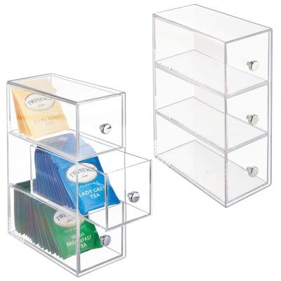 China Viable Custom Hot Sale Acrylic Tea Bag Organizer for sale