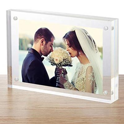 China home & Magnetic Acrylic Gift Wholesale 4x6 Picture / Photo Frame Frames For Wedding Gift for sale