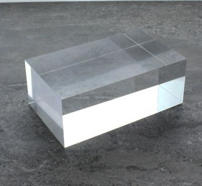 China Europe high quality empty acrylic block cubes /recycled acrylic block/acrylic block sign holder for sale