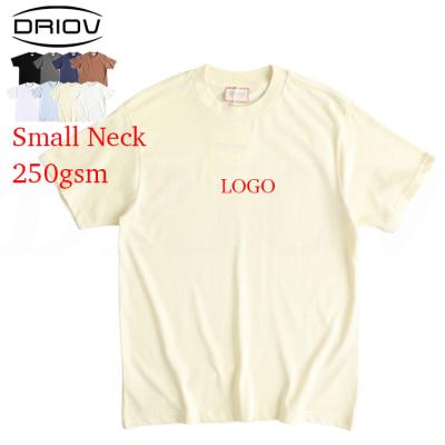 China The Other 250g Cotton OEM Heavy High Quality Short Sleeve Unisex T-shirt Heat Transfer Tee Shirt For Men for sale