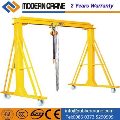 China Bridge Crane Drywall Panel Hoist Movable Electric Overhead Gantry Crane for sale