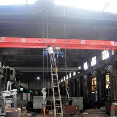 China 16 Ton Overhead Crane Elevator Bridge Crane Single Girder for sale