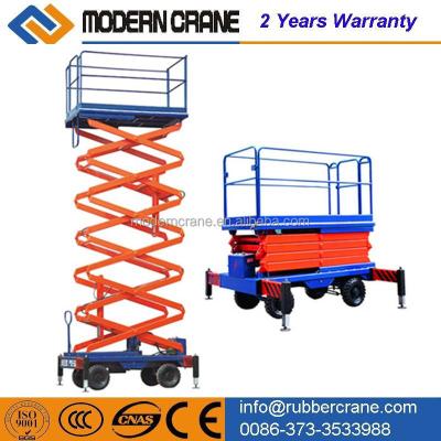 China mini portable self propelled scissor lift platform 3M-16m height 1800*1000mm for sale