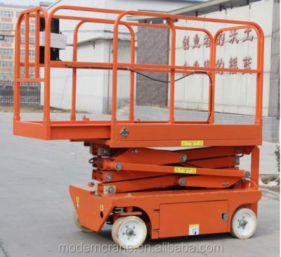 China Lift Platform Loft Condition New and Heavy Load Battery Scissor Lift Ladder Lift Platform 24V Aluminum Alloy High Strength Material for sale