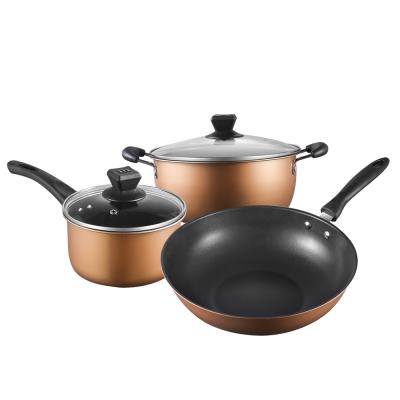 China Wholesale Cookware Pan Cookware Set Non-Stick Cast Iron Viable Factory for sale