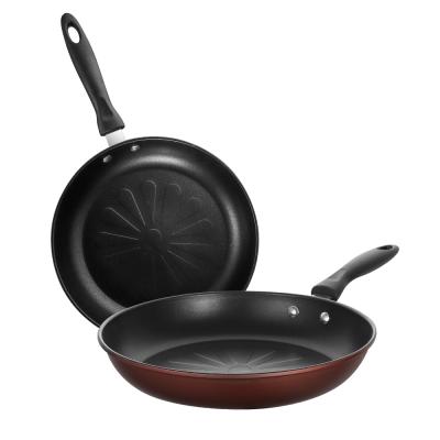 China Stocked Non Stick Korean Dish Restaurant Frying Pan Wok Pan Induction Frying Pan Iron for sale