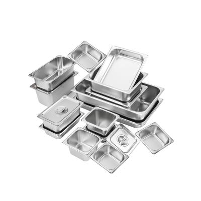 China Eco-friendly Restaurant Supply Stainless GN Pan Container Stainless Steel Pan For Restaurant for sale