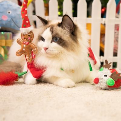 China GiGwi Christmas Cat Toy Stuffed Plush Toys Set High Quality New Design for sale