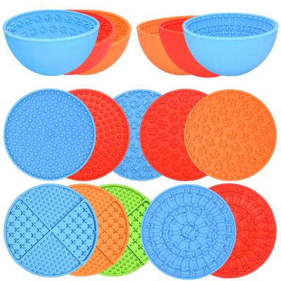 China Viable Dog Food Silicone Mat Dog Slow Feeder, Dog Lick Pad, Bath Wash Distractor Dog Lick Mat for sale