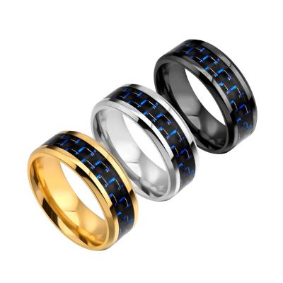 China 2022 Hot Selling Women Men Couples Religious Carbon Fiber Wedding Peak Black Rings for sale