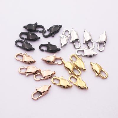 China 316L Stainless Steel 316L Jewelry Clasp Lobster Clasp For DIY Bracelet Necklace Jewelry Chain for sale