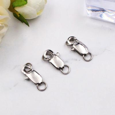 China High End Stainless Steel Jewelry Clasp For Bead Necklace Bracelet Jewelry Making Lobster Clasp No Rust for sale