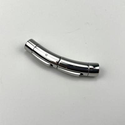 China Jewelry Making Stainless Steel Bracelet Leather Clasp For Jewelry Making for sale