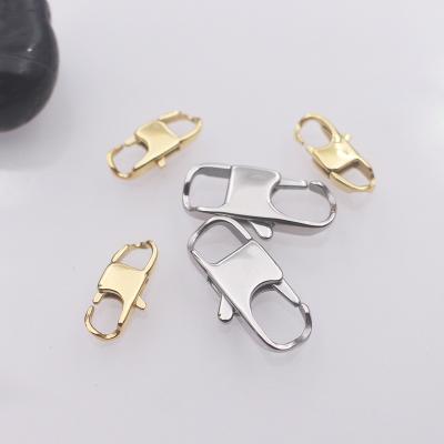 China Factory Wholesale High Quality Gold Stainless Steel Jewelry Clasps Lobster Clasp 18 22 25mm AC2012 for sale