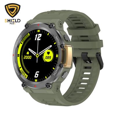 China Touch Screen 2024 New Smart Watch Outdoor Tactical Sports Rugged  smart watch hombre for sale