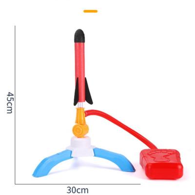 China Feet Push Up Parent-child Sports Toys Athlete's Foot Rocket Toy Outdoor Luminous Rocket Launcher Toy for sale