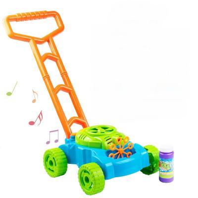 China Hot Sale Plastic Toys Children Bubble Mower For Toddler Tank Bubble Machine Toy Outdoor Push Toys for sale