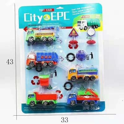 China 2020 Truck Kids City Police Plastic Scalextric Car Toys Set For Children for sale