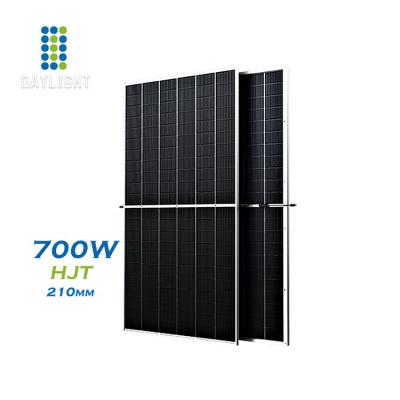 China High Efficiency Bifacial Mono Home Solar Panel HJT 680watt 690w 700w With Best Price Can Be Used In PV Model Solar System 210mmx105mm for sale