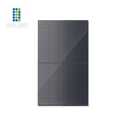 China Newest Technology PV Solar Panel 390W 400W 410Watt Full Half Cell Solar Panel 210mmx70mm Black Mono Solar Home Module Rooftop Use for sale