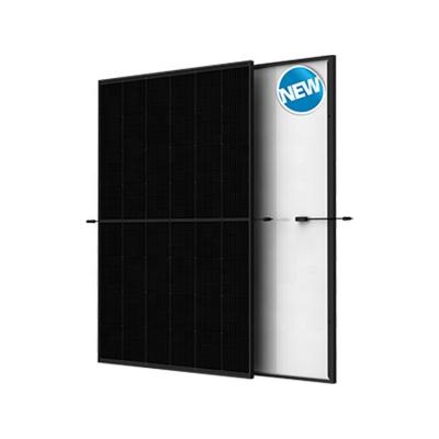 China Trina Panel 405W 415W 425W Full Solar Panel European Market Sale Small Size Black Solar Photovoltaic Residential Roof Use Panel 182mmx91mm for sale