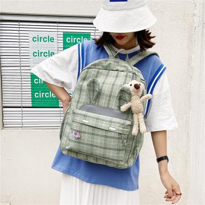 China 2022 Modes Anti-theft Gym Sport Fitness Hiking Backpack School Campus Laptop Plaid Backpack Ladies Children Camping Women Child for sale