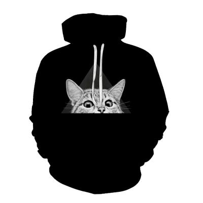 China wholesale Anti-wrinkle fashion moletons sudaderas long sleeves 3D print funny graphic animal pullover plus size mens hoodies and sweatshirts for sale