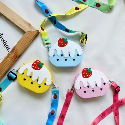 China Cute Little Girls Purse Fashion Fashoion Summer Ice Cream Mint Toddler Boys Wallet Waterproof Kid Wholesale Invent Purse Silicone for sale