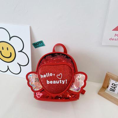 China Cute Princess Girl Bag Kindergarten Waterproof Children Girls Sequin Schoolbag Boys Satchel Satchel Backpack School Bag for sale