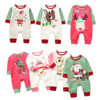 China Merry Christmas Substantial Eco-friendly Washable Washable Outdoor Cotton New Year 2021 Homewear Homewear Sleep Wear Nightgowns. Infant Kids Baby Pajamas Baby Romper for sale