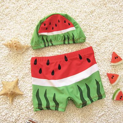 China Summer Fashion Handsome Watermelon Breathable Luxury Children's Cute Toddler Kids Bikini Swimwear Boys Swimming Suit New 2022 for sale