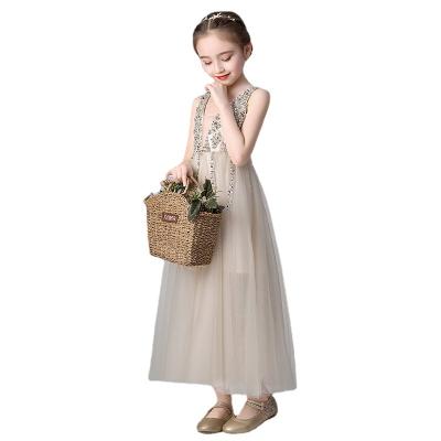 China Washable Sequin Flower Wedding Party Dance Princess Tutu Lace Dresses Formal Evening Bridesmaid Dress Wear Dress Girl Dresses for sale