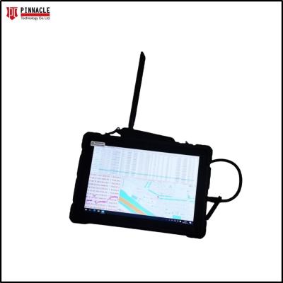 China Tablet Handheld UAV 3km Drone Detector Frequency Jammer Battery Powered for sale