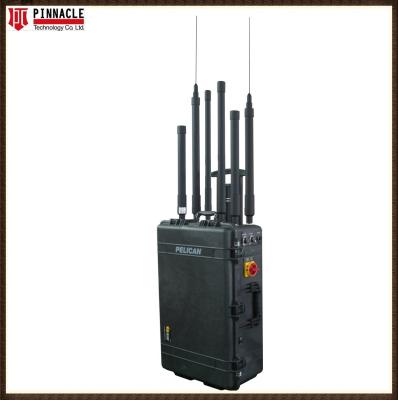 China 8 Antenna Bloqueador de recepção de telemóvel Scrambler RCIED Convoy jammer 1300W à venda