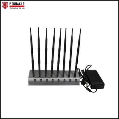 China Krachtige 8 antennes Jammer Locker GPS WiFi VHF UHF Cell Phone En Wifi Blocker 80W Te koop