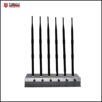 China 6 Antennen Desktop Mobiele telefoon Signal Jammer Power Device Beheersbaar 315 MHz Te koop