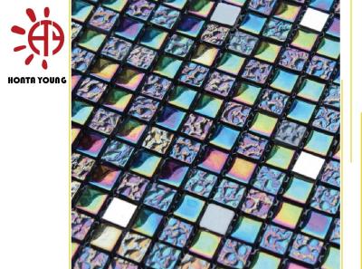 China HTY - TRB 300  Hot Sale Colored Ceramic Glass Mosaic Tile For Swimming Pool for sale