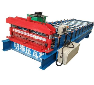 China Building Material Shops Corrugated Sheet Glazed Tile Roll Forming Machine for sale