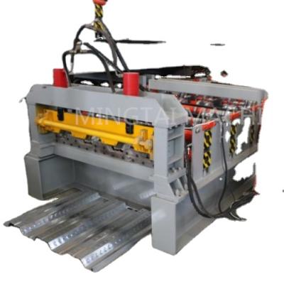 China Building Material Shops Metal Steel Structure Automatic Floor Deck Roll Forming Machine for sale