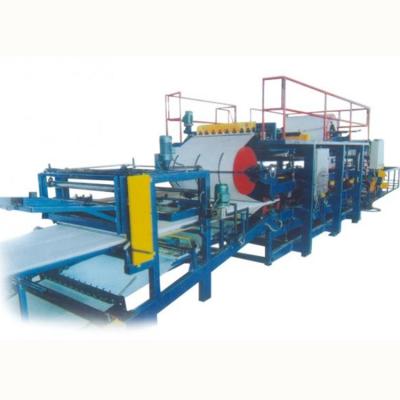 China Building Material Shops Color EPS Rock Wool Steel Sandwich Panel Cold Roll Forming Machine Line for sale