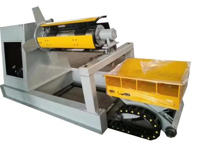 China Automatic cold color hotels 5tons steel sheet metal coil uncoiler/ppgi hydraulic coil decoiler for sale